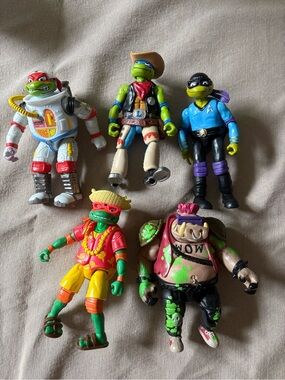 TMNT Mutant Mayhem 5 figures Playmates toys 4-5 inches